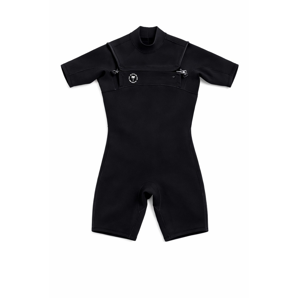 New Ho Stevie 2mm Neoprene Springsuit Short Sleeve‎ Shorty Wetsuit XL Black